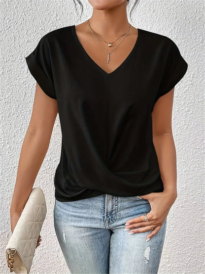 Cleo™ - Casual T-Shirt with Sweetheart Neckline