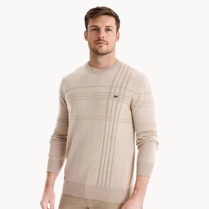 Lennox™ | Men's Sweater with Checkered Design