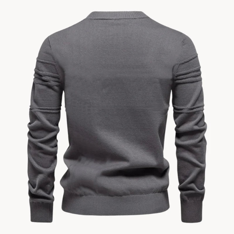 Lennox™ | Men's Sweater with Checkered Design