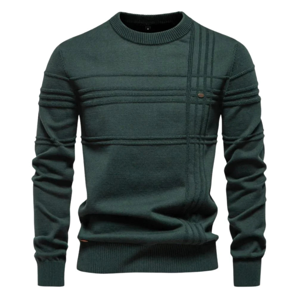 Lennox™ | Men's Sweater with Checkered Design