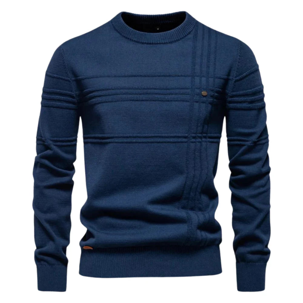 Lennox™ | Men's Sweater with Checkered Design