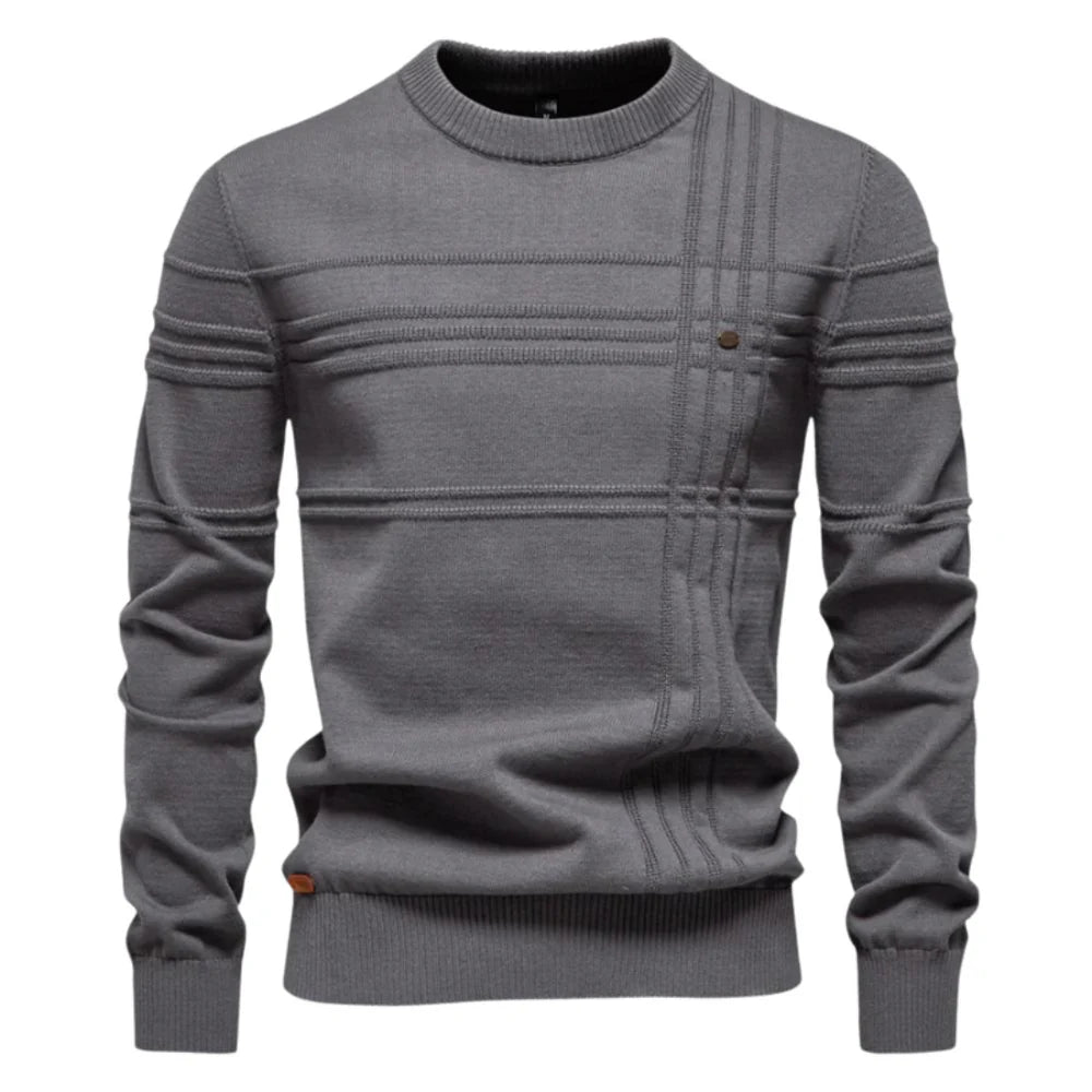 Lennox™ | Men's Sweater with Checkered Design