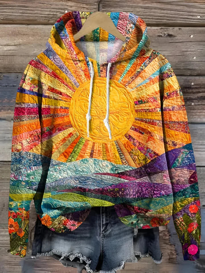 Clara - Bunter Sonnenaufgang Hoodie